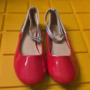 Fabkids Red and Silver Dress Shoes